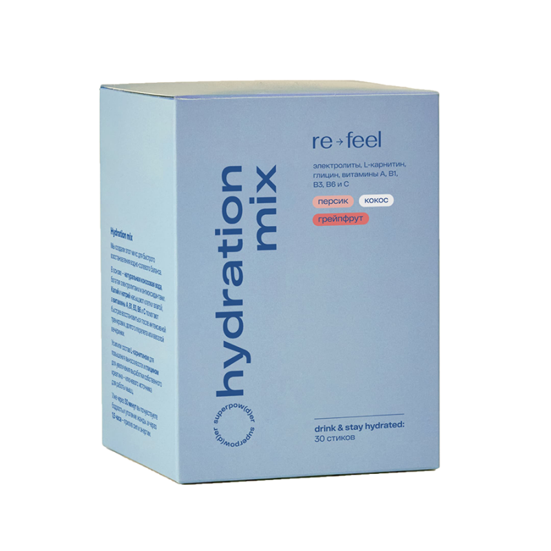 Изотоник электролит в стиках HYDRATION MIX с персиком-маракуйей (1 шт) ReFeel