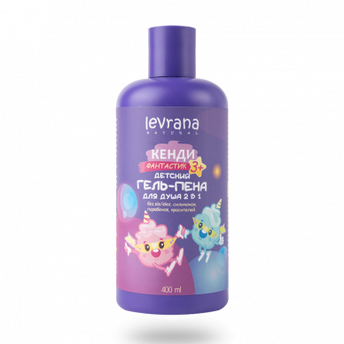 Детский гель-пена для ванн 2 в 1 Кенди Фантастик Levrana