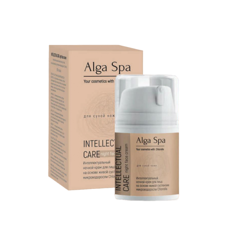 Интеллектуальный ночной крем на основе живой суспензии хлорелла Alga Spa